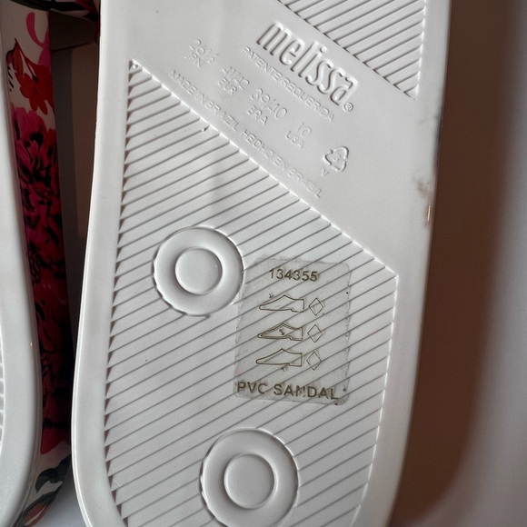 Melissa Women's Floral Slide Sandals - Pink and Cream - Picture 4 of 5